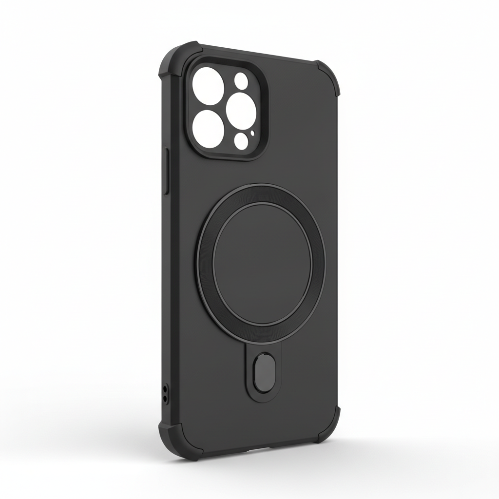 Black Silicone MagSafe iPhone Case